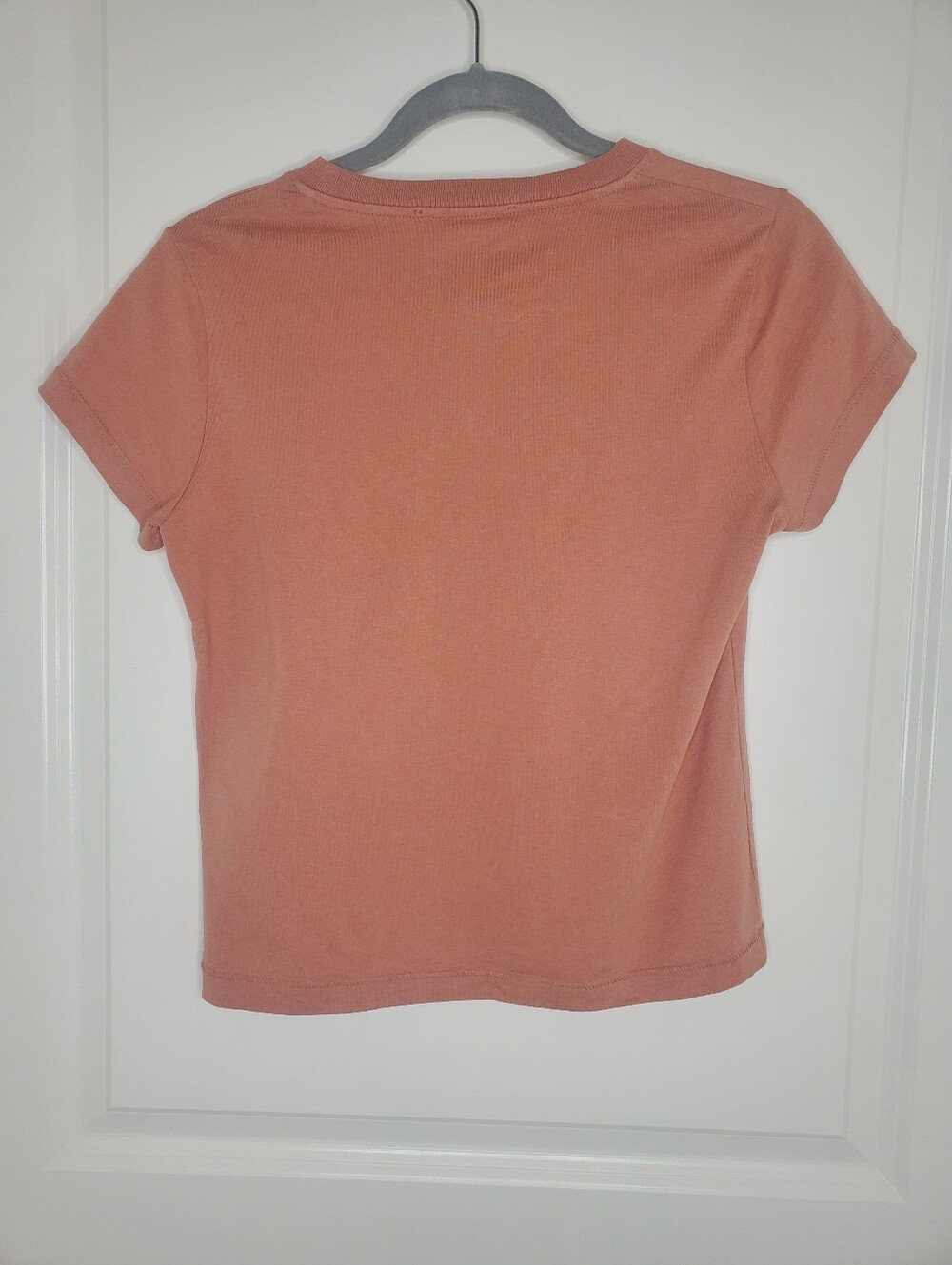 Helmut Lang Raised Embroidered Logo Short Sleeve Cotton Graphic Tee - Picture 4 of 7